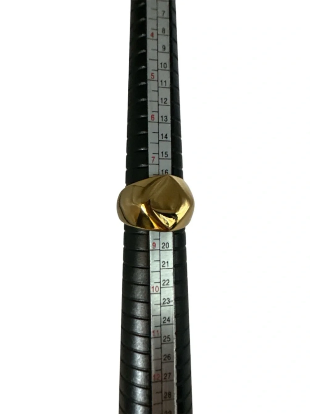 Bold Chunky Goldtone Statement Size 8 Men Women Unisex Casual Ring
